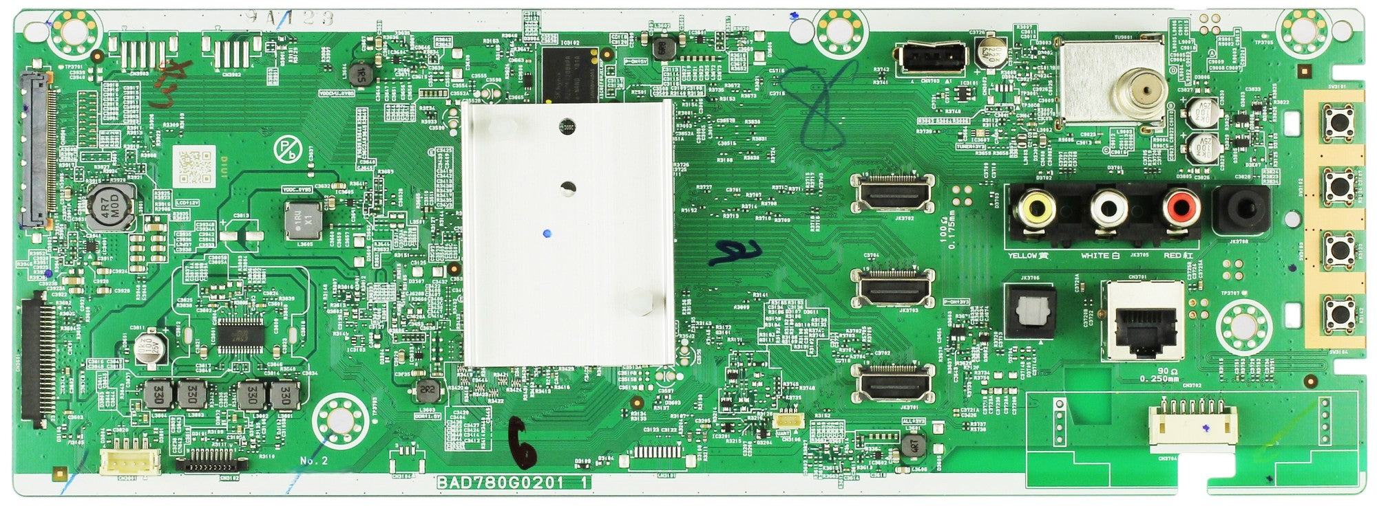 AD1U1MMAV001 Philips Main Board, D1U8, BAD780G0201 3, ME1, 50PFL5766/F7