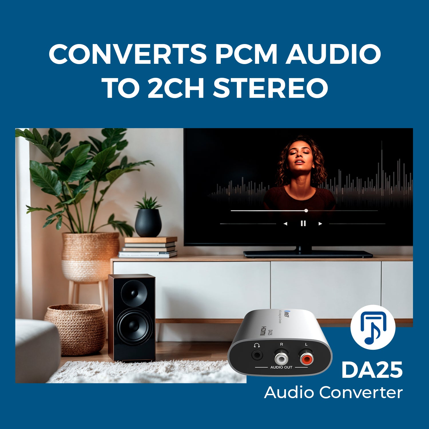 DA25 eARC/ARC to analog audio converter (DA25)