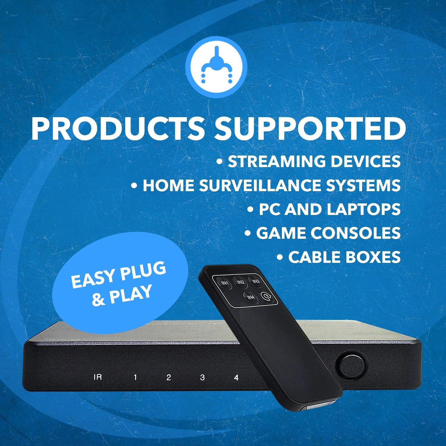 4K@60hz 4-port HDMI™ Switch (Audio Extract)-UHD-401