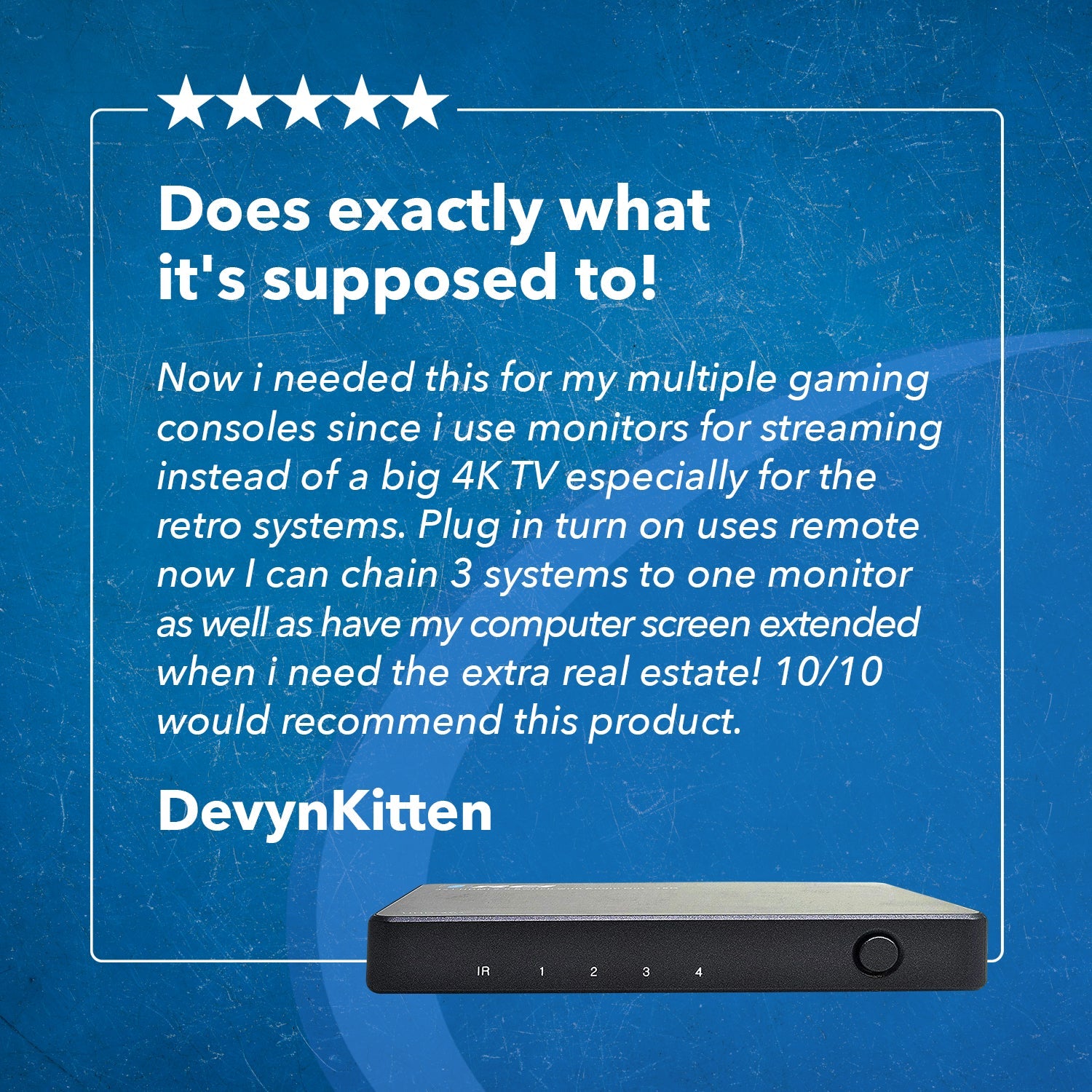 4K@60hz 4-port HDMI™ Switch (Audio Extract)-UHD-401