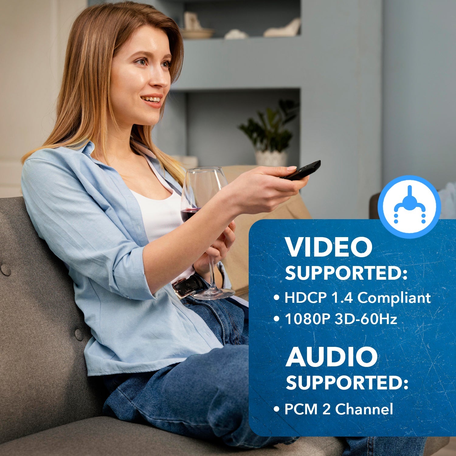 1080p 4-port HDMI™ Seamless Switch w/ Multi Viewer (Audio Extract)-HD-401MR