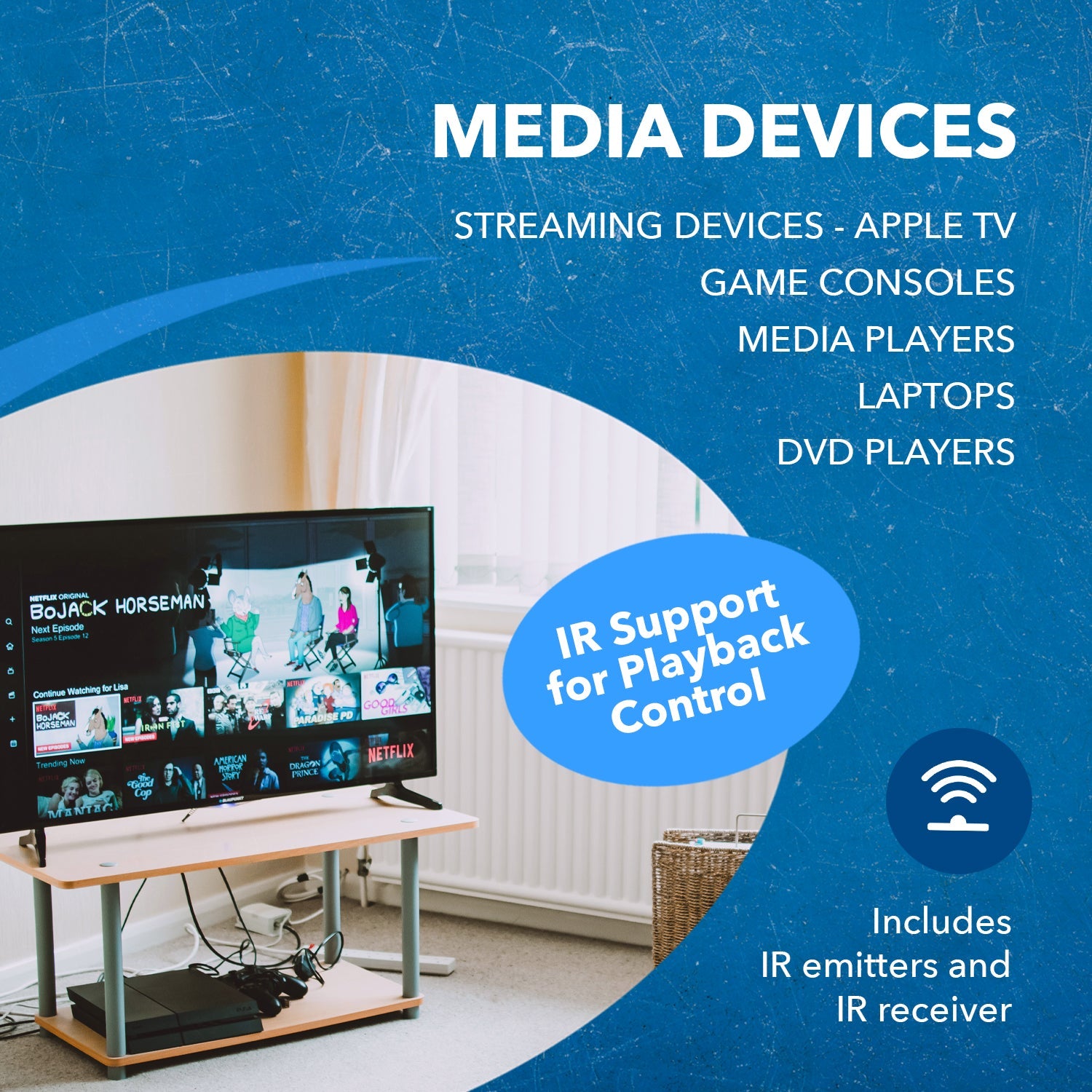 1080p 1x2 HDMI™ Extender Splitter (Loop) - 230ft (cat6)-HD12-EX132-K