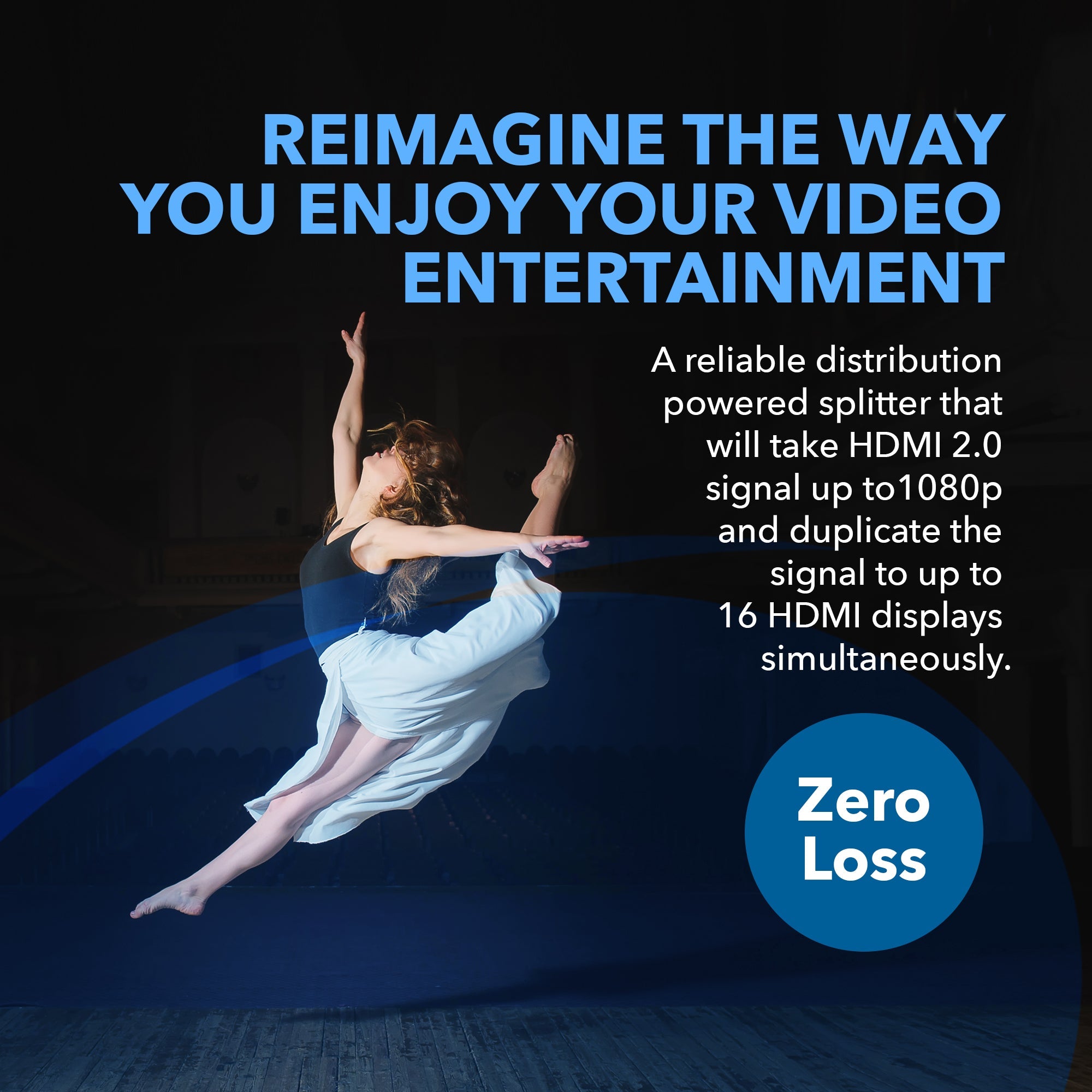 1080p 1x16 HDMI™ Splitter-HD-1016