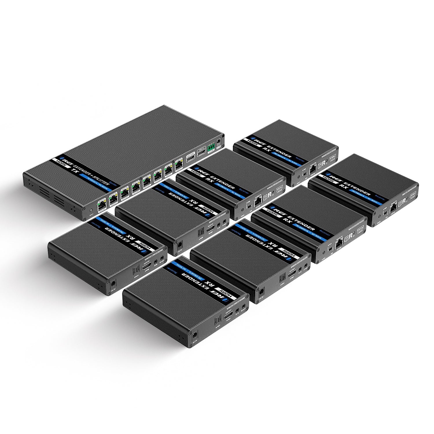 4K@60hz 1x8 HDMI™ Extender Splitter (Loop) - 230ft (cat6)-UHD18-IPC230-K