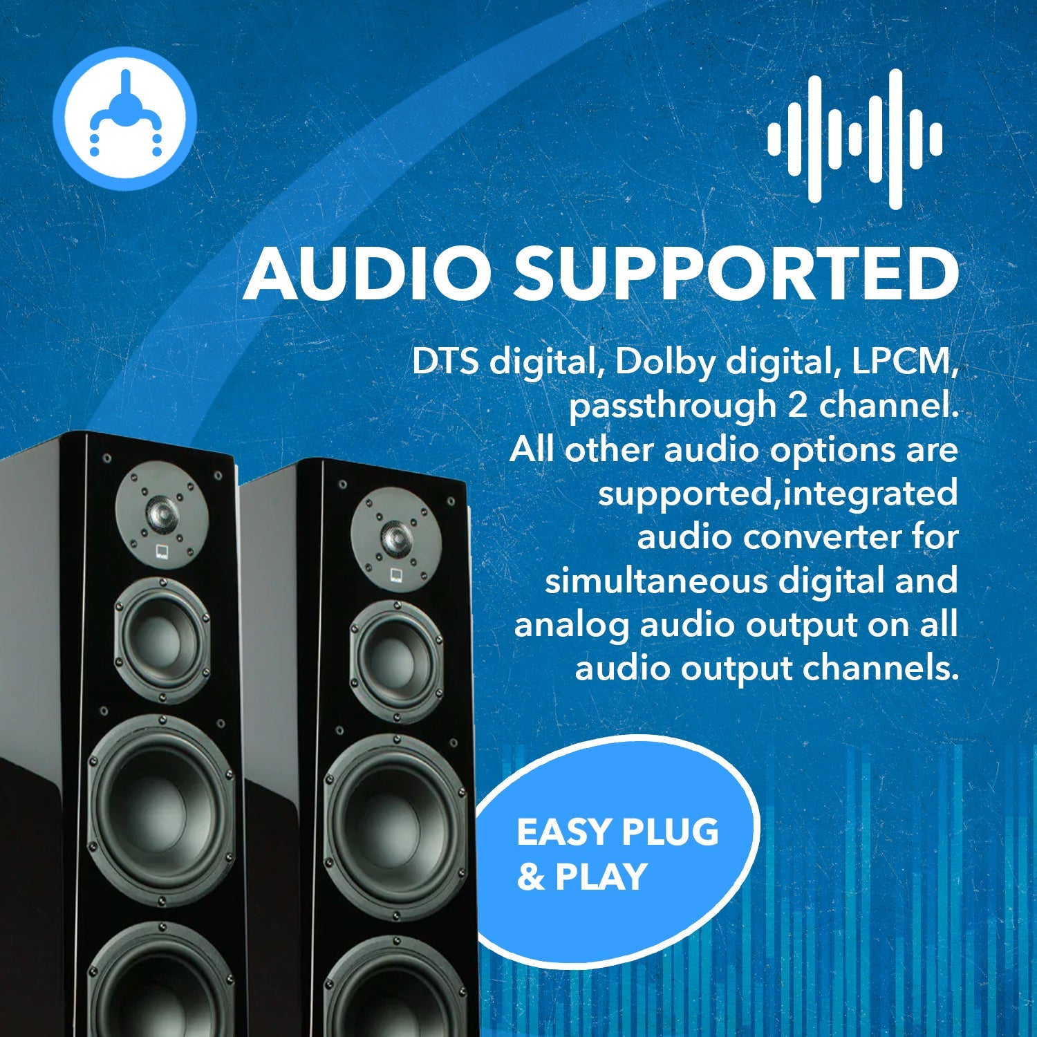 4K@60hz 4-port HDMI™ Seamless Switch w/ Multi Viewer (Audio Extract)-UHD-401MV