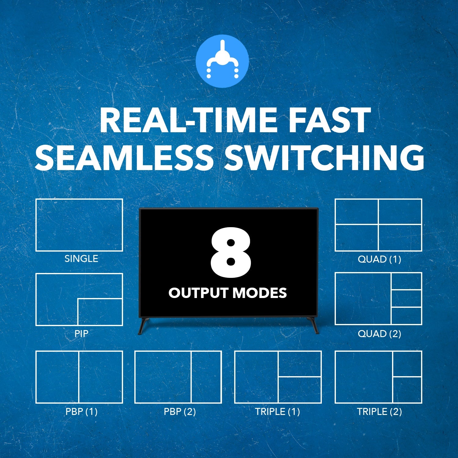 4K@60hz 4-port HDMI™ Seamless Switch w/ Multi Viewer (Audio Extract)-UHD-401MV