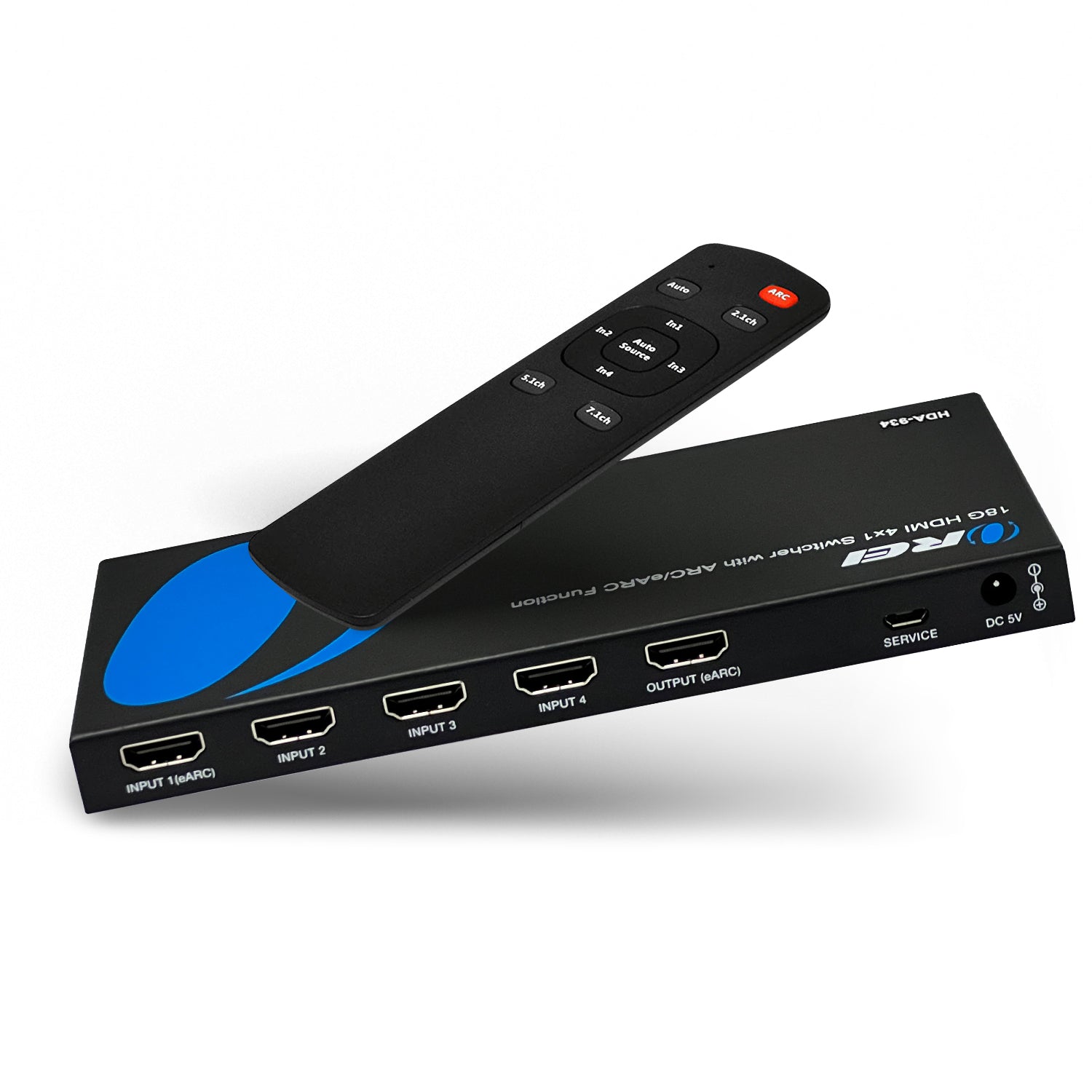 4K@60hz 4-port HDMI™ Switch (w/ eARC Output)-HDA-934