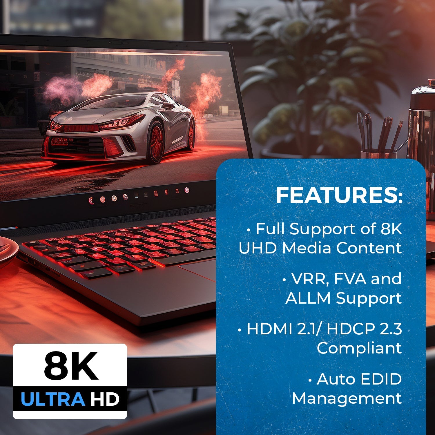 8K 2-port HDMI™ Switch-BK-21