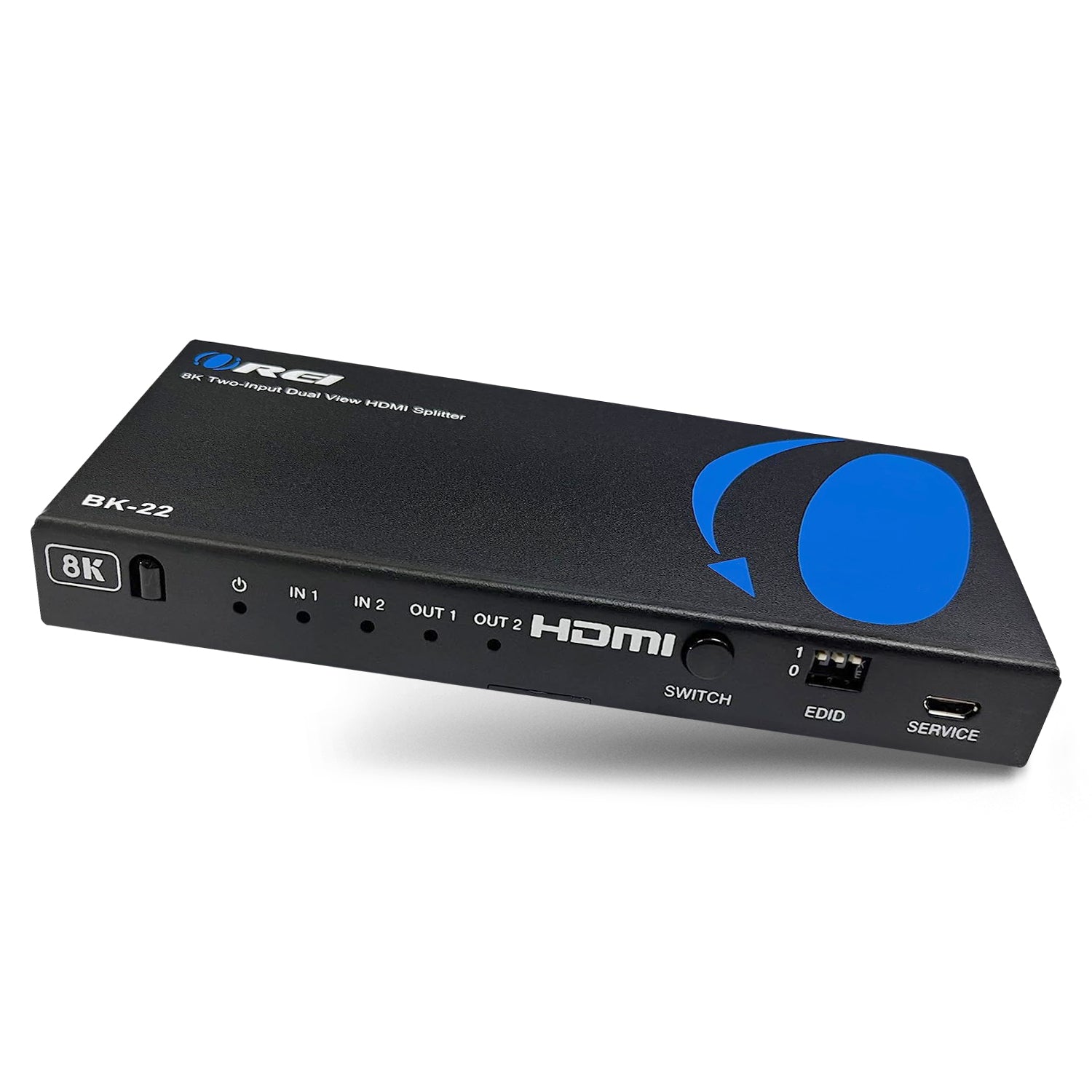 8K Dual Input 2-port HDMI™ Splitter-BK-22