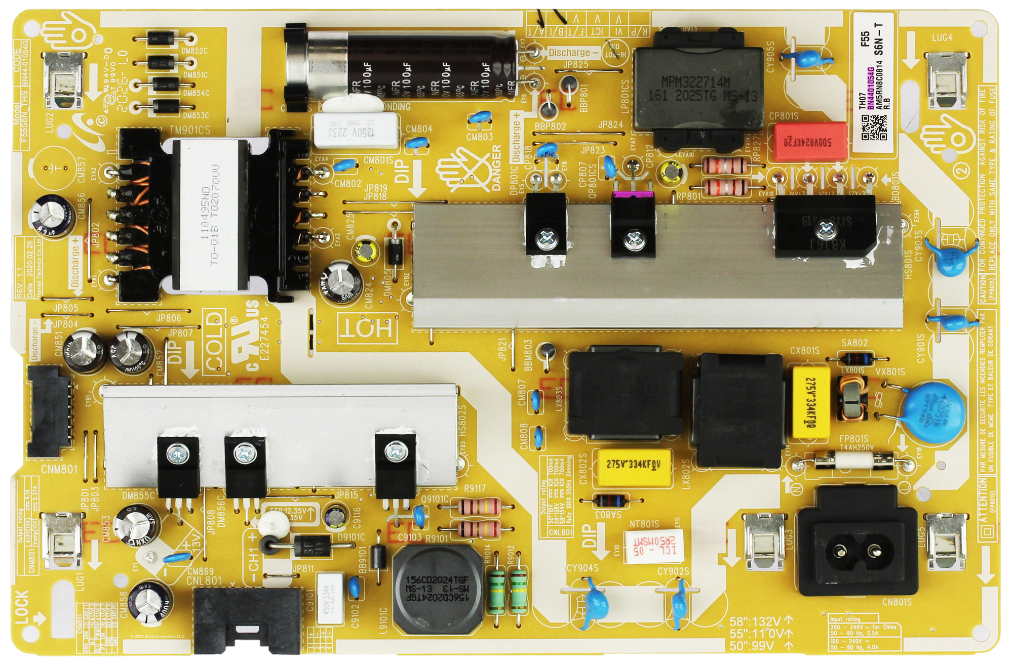 Samsung BN44-01054G Power Supply / LED Board
