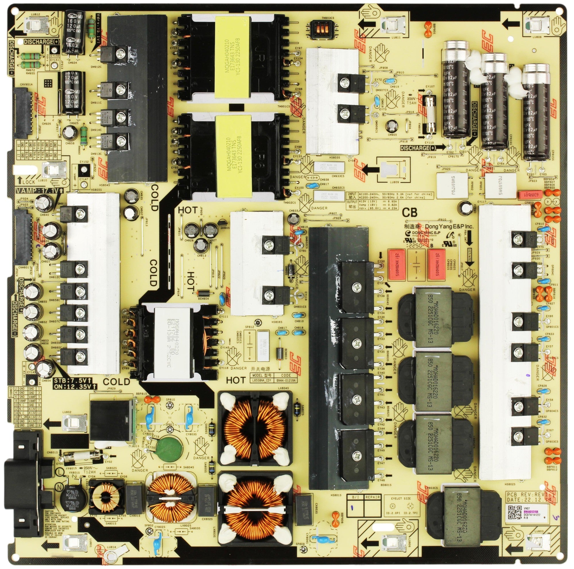Samsung BN44-01219A Power Supply Board