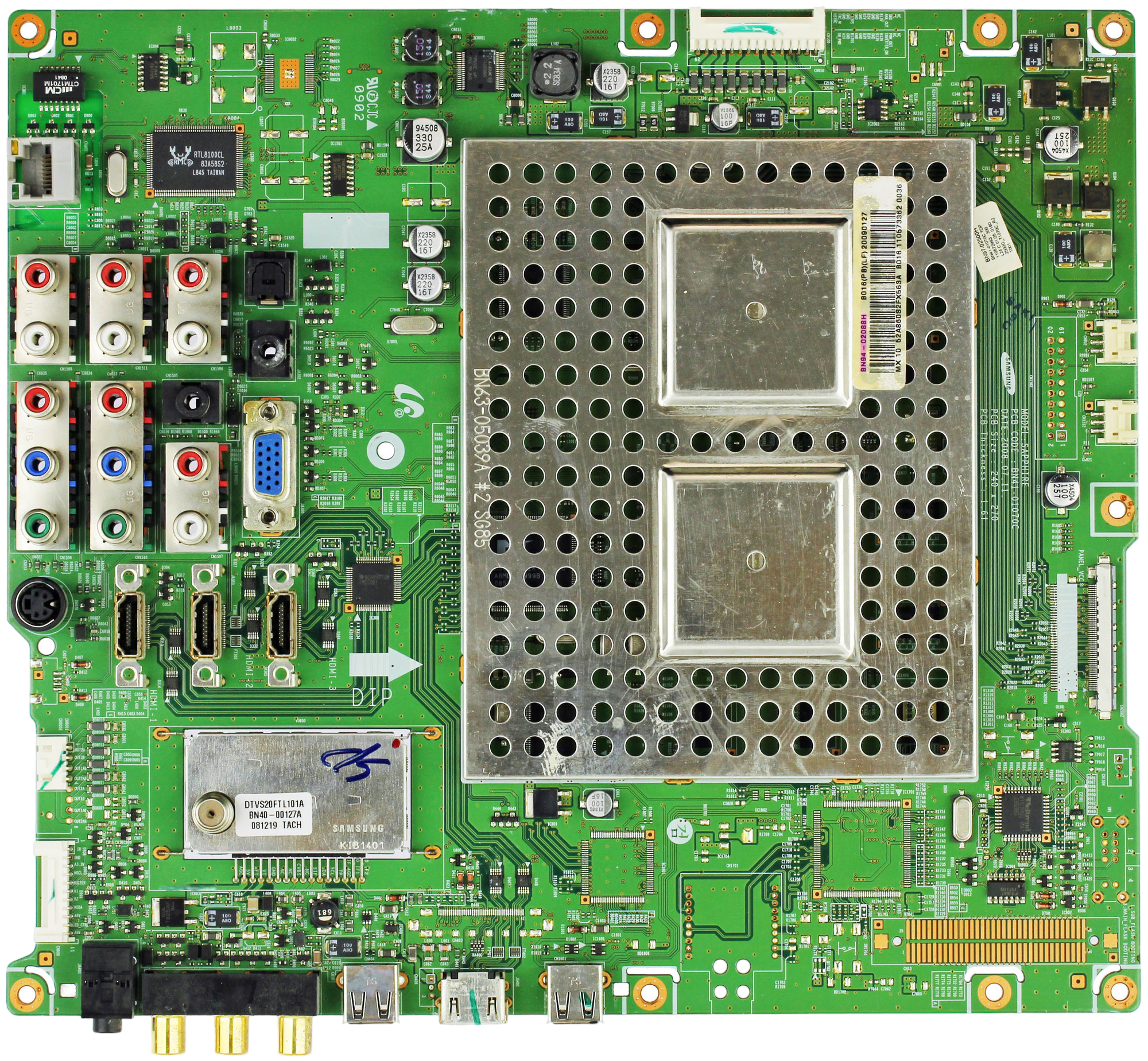 Samsung BN94-02088H (BN41-01070C) Main Board for LN52A860S2FXZA