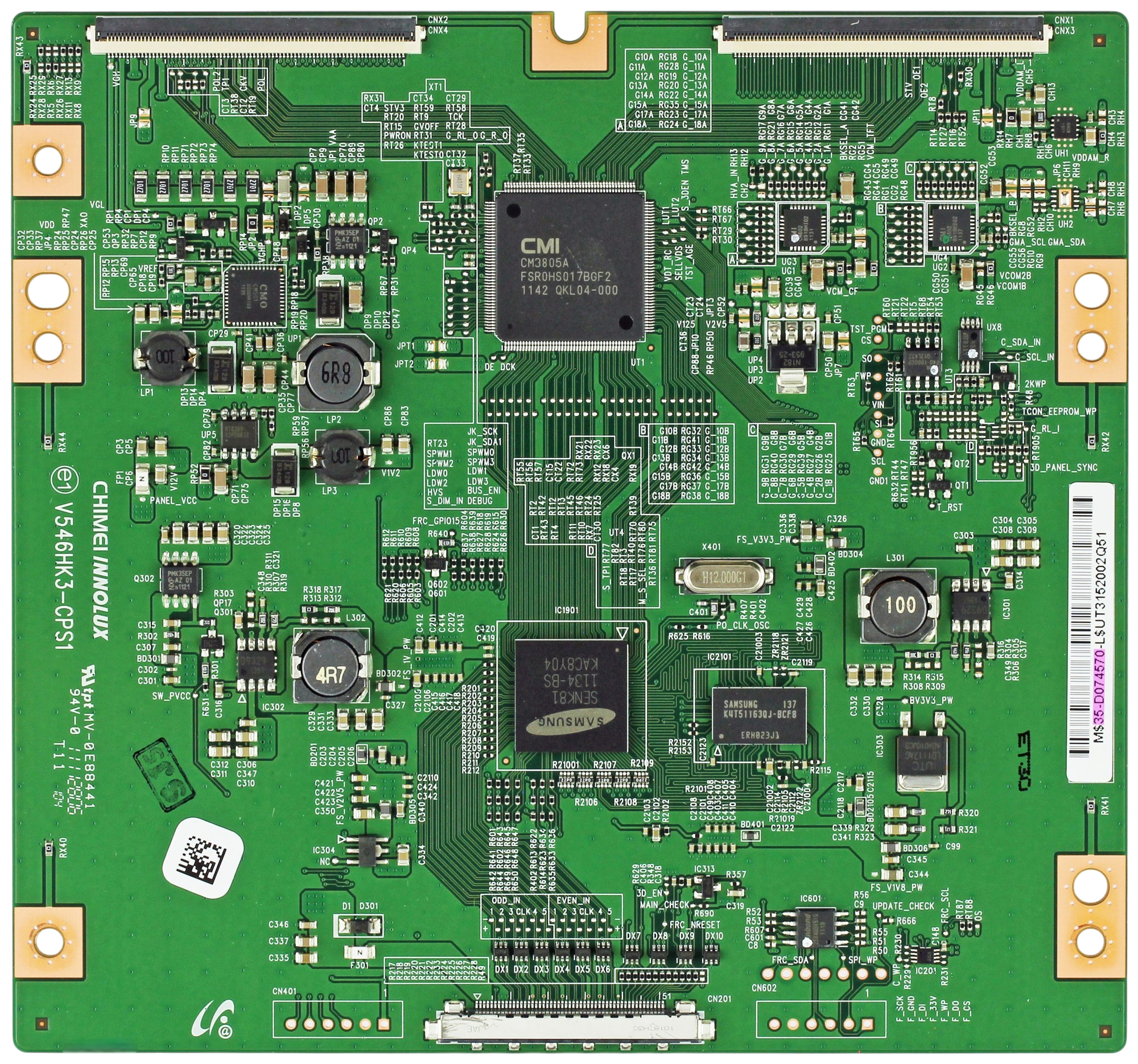 BN96-21634A Samsung TV Module, T-Con board, 35-D074570, V546HK3-CPS1, UN46EH6000FXZA