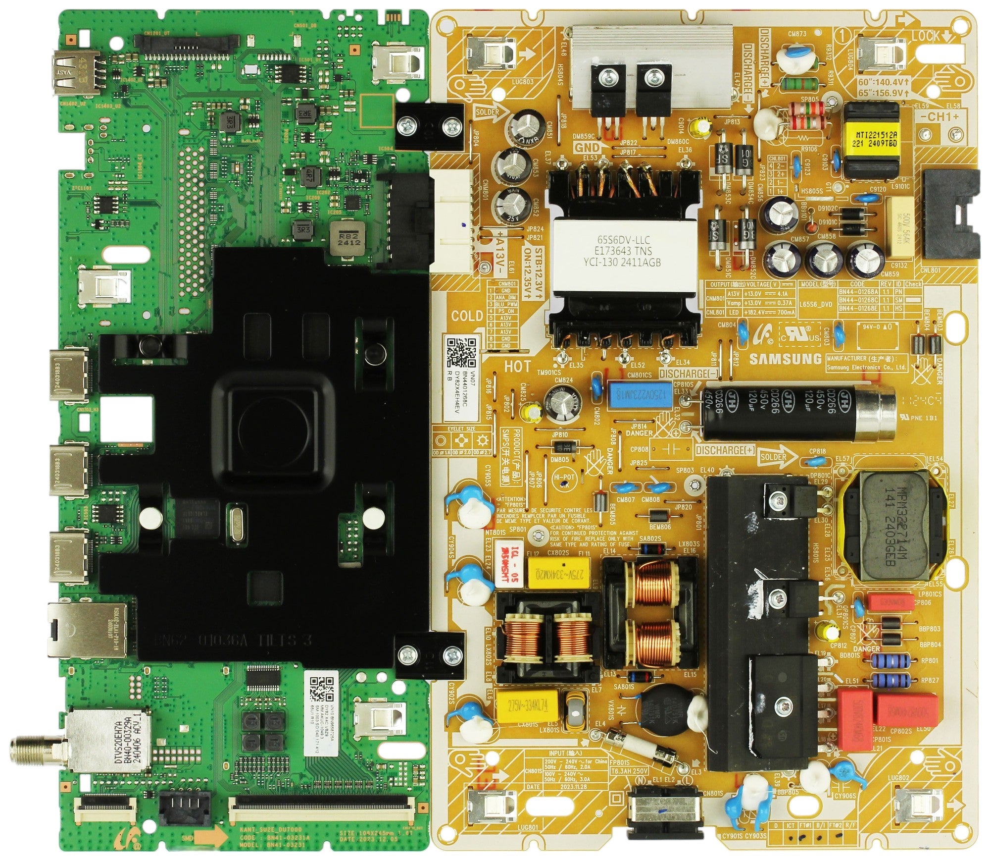 Samsung BN96-58725A Main Board / Power Board UN65DU7200FXZA (UB01)