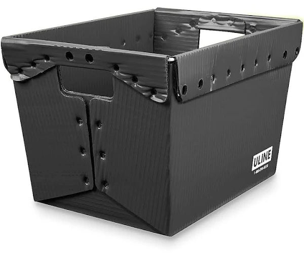 Space Age Totes S-133BL - 18 x 13 x 12" - ULINE - Qty of 5 (Black)