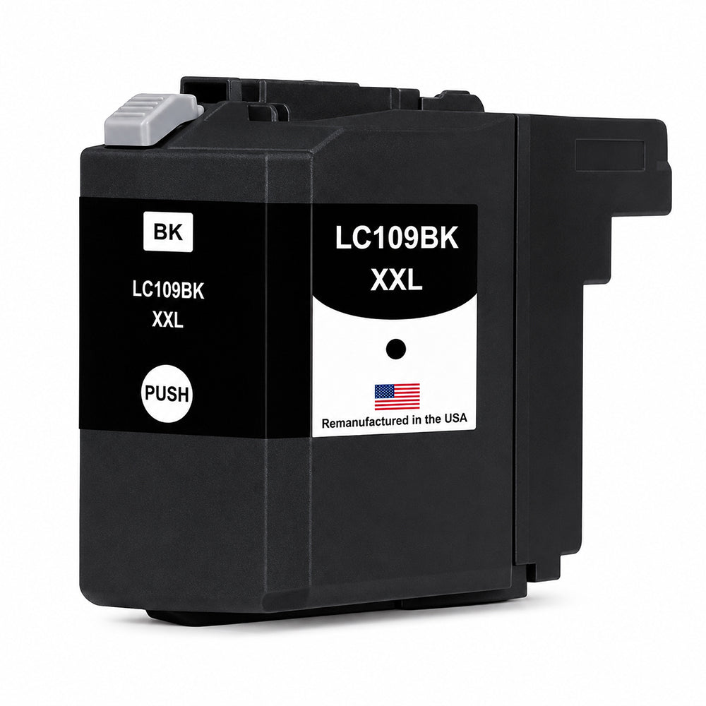 U.S. Remanufactured for Brother LC109BK XXL Super High Yield Black Ink Cartridges