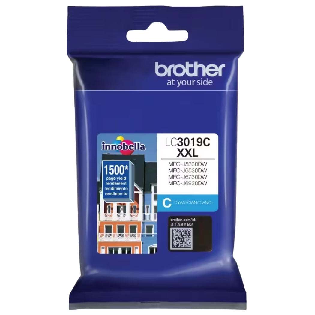 New, Pre-Owned - Brother LC3019 Super High-Yield Cyan Ink Cartridge, LC3019C