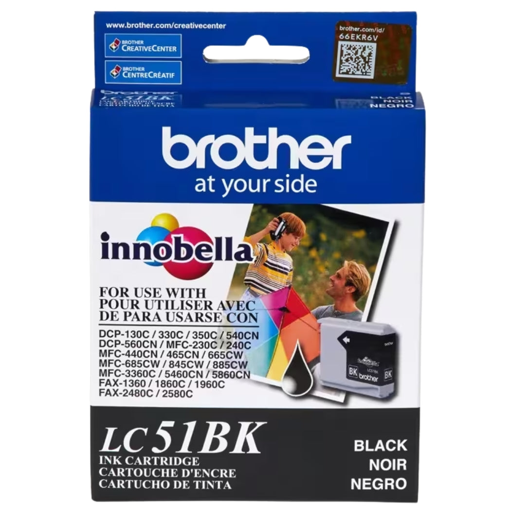 New, Pre-Owned - Brother LC51BK Black Ink Cartridge