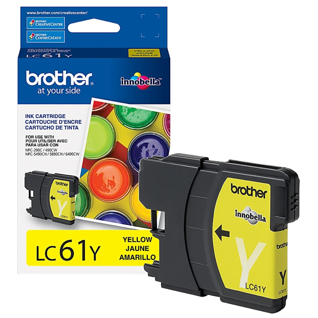 New, Pre-Owned - Brother LC61 Yellow Ink Cartridge
