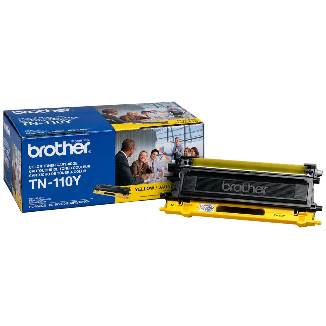 New, Pre-Owned - Brother TN-110Y Yellow Toner Cartridge