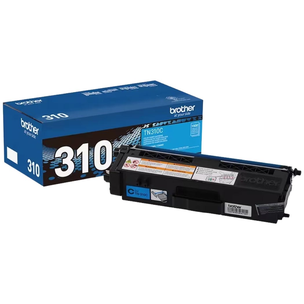 New, Pre-Owned - Brother TN310 Standard-Yield Cyan Laser Toner Cartridge, TN310C