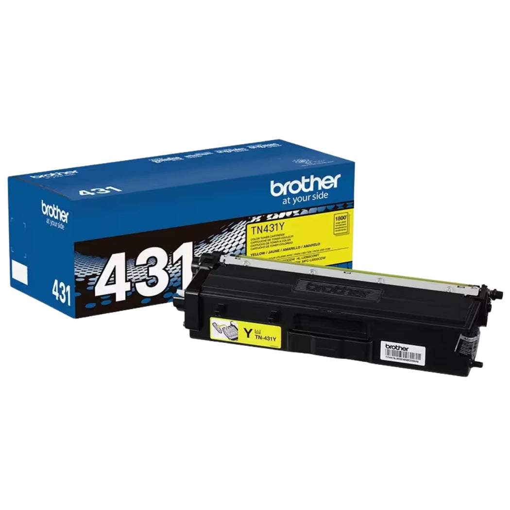 New, Pre-Owned - Brother TN431 Standard-Yield Yelow Toner Cartridge, TN431Y