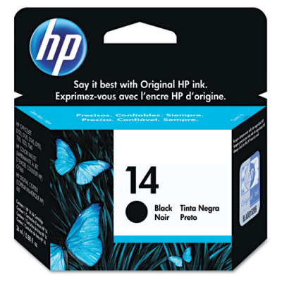 New, Pre-Owned - HP 14 Standard-Yield Black Inkjet Cartridge, C5011D