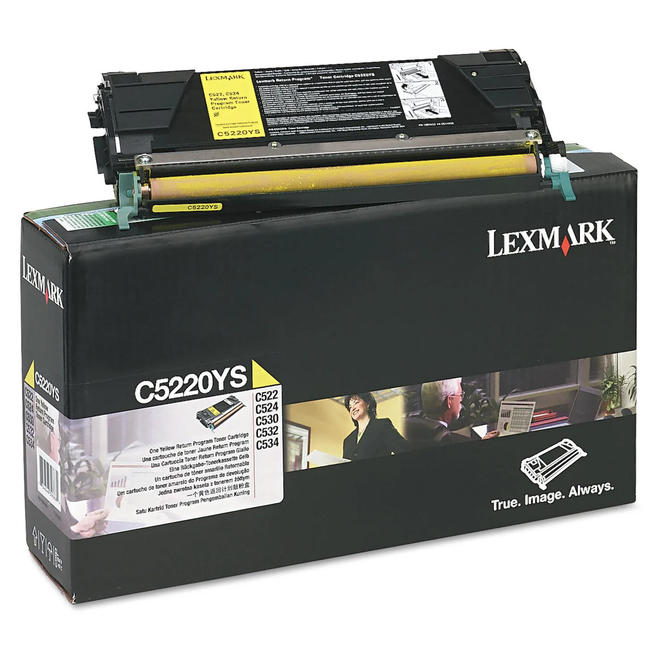 New, Pre-Owned - Lexmark C5220YS Standard-Yield Yellow Toner Cartridge