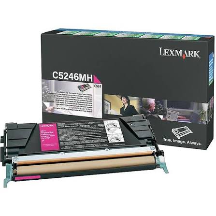 New, Pre-owned, Original Lexmark C5246MH High Yield Magenta Toner Cartridge