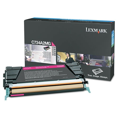 New, Pre-Owned - Lexmark C734A2MG Standard Yield Magenta Toner Cartridge