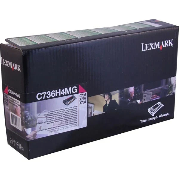 New, Pre-Owned - Lexmark C736H4MG High Yield Magenta Toner Cartridge