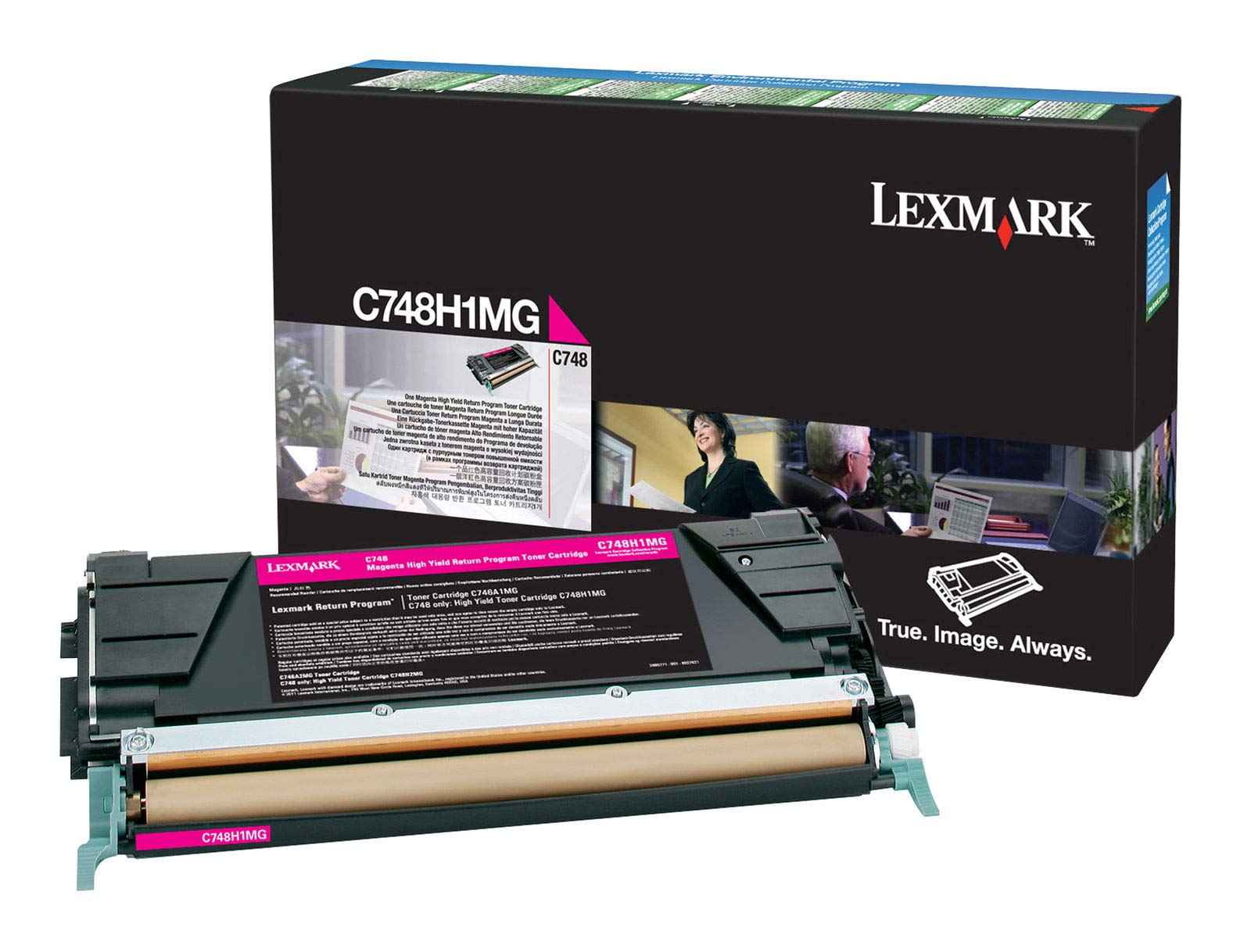 New, Pre-Owned - Lexmark C748H1MG High Yield Magenta Return Program Toner Cartridge