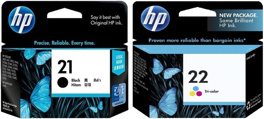 New, Pre-Owned - HP 21/22 Standard Yield Black & Color Ink Cartridge, CC630AA