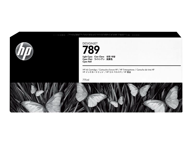 New, Pre-Owned - HP 789 775ml Light Cyan Latex DesignJet Ink Cartridge, CH619A