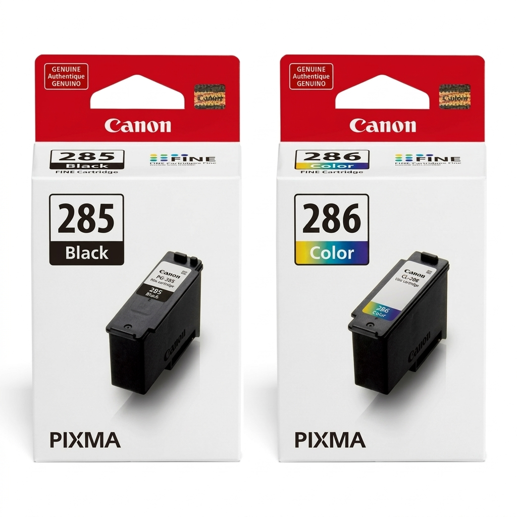 New, Pre-Owned - Canon CL-286/PG-285 Standard Yield Black and Color Ink Cartridge