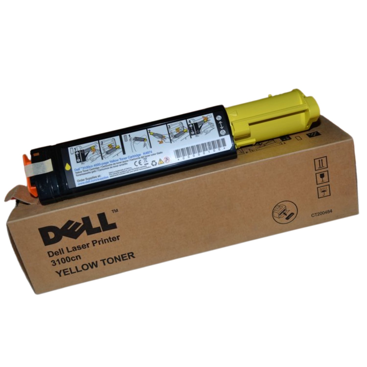 New, Pre-Owned - Dell CT200484 High Yield Yellow Toner Cartridge