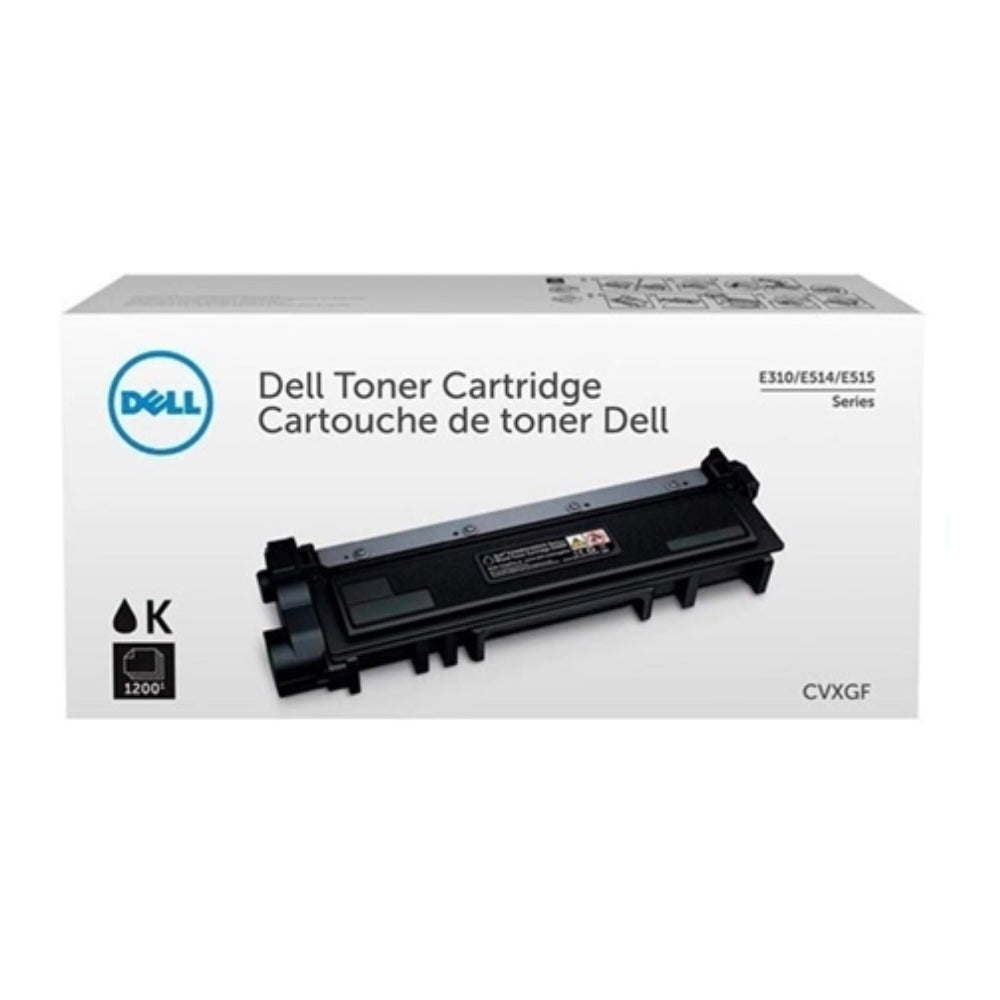New, Pre-Owned - Dell CVXGF Standard Yield Black Toner Cartridge, 593-BBKC