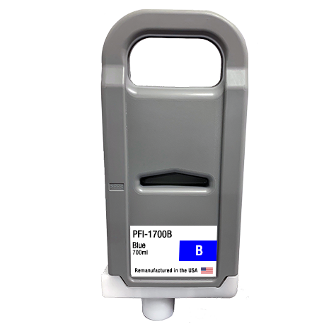 U.S. Remanufactured for Canon PFI-1700 Blue Ink Cartridges