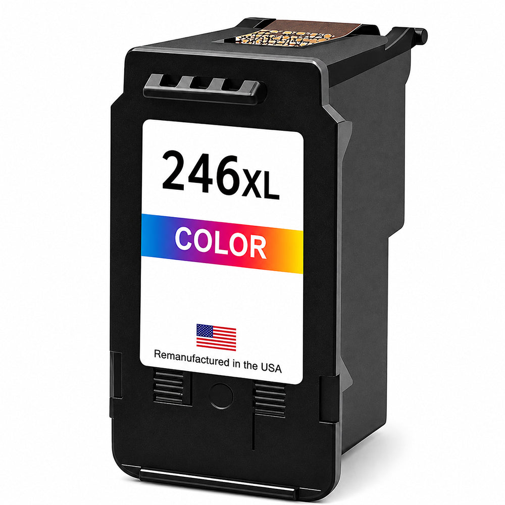U.S. Remanufactured for Canon CL-246XL Color High Yield Ink Cartridges