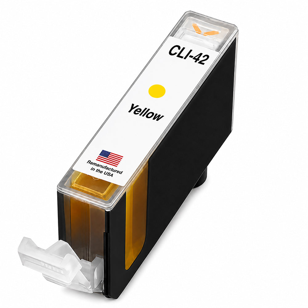 U.S. Remanufactured for Canon CLI-42 Yellow Ink Cartridge