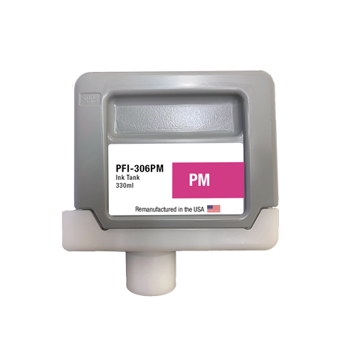 U.S. Remanufactured for Canon PFI-306PM 330ml Photo Magenta Ink Cartridge