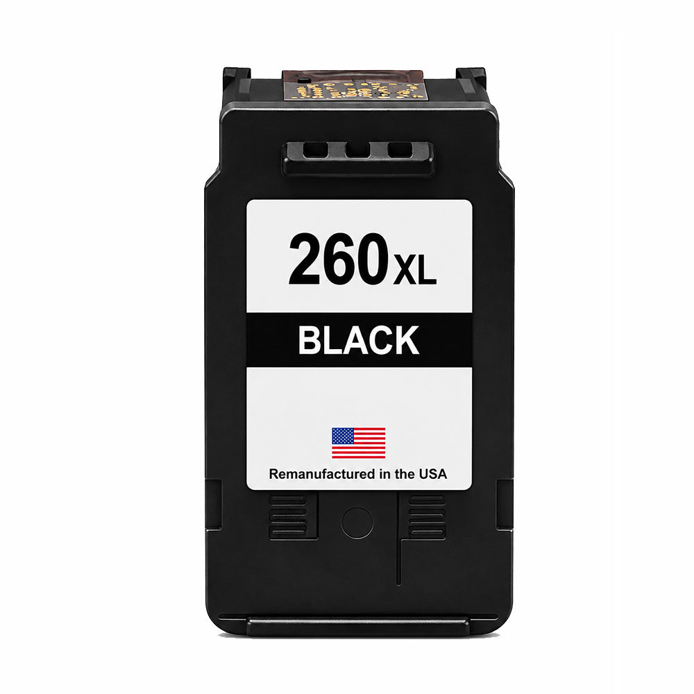 U.S. Remanufactured for Canon PG-260XL Black Ink Cartridge