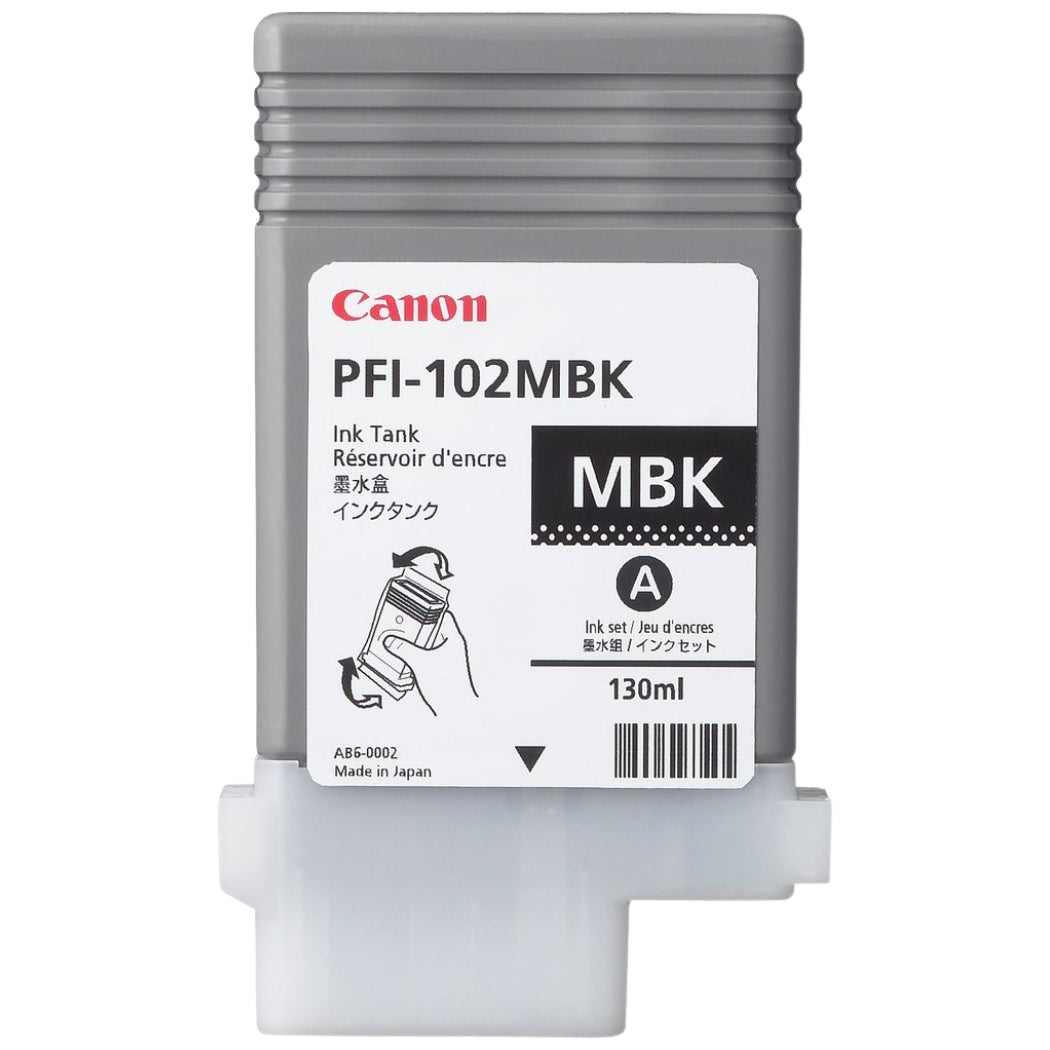 New, Pre-Owned - Canon PFI-102 130mL Matte Black Ink Cartridge