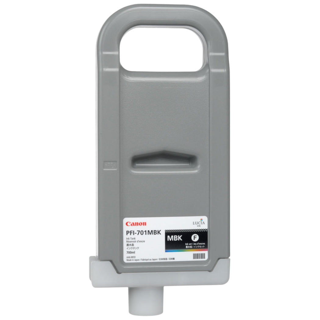 New, Pre-Owned - PFI-701 700mL Matte Black PFI-701MBK Ink Cartridge, 0899B001