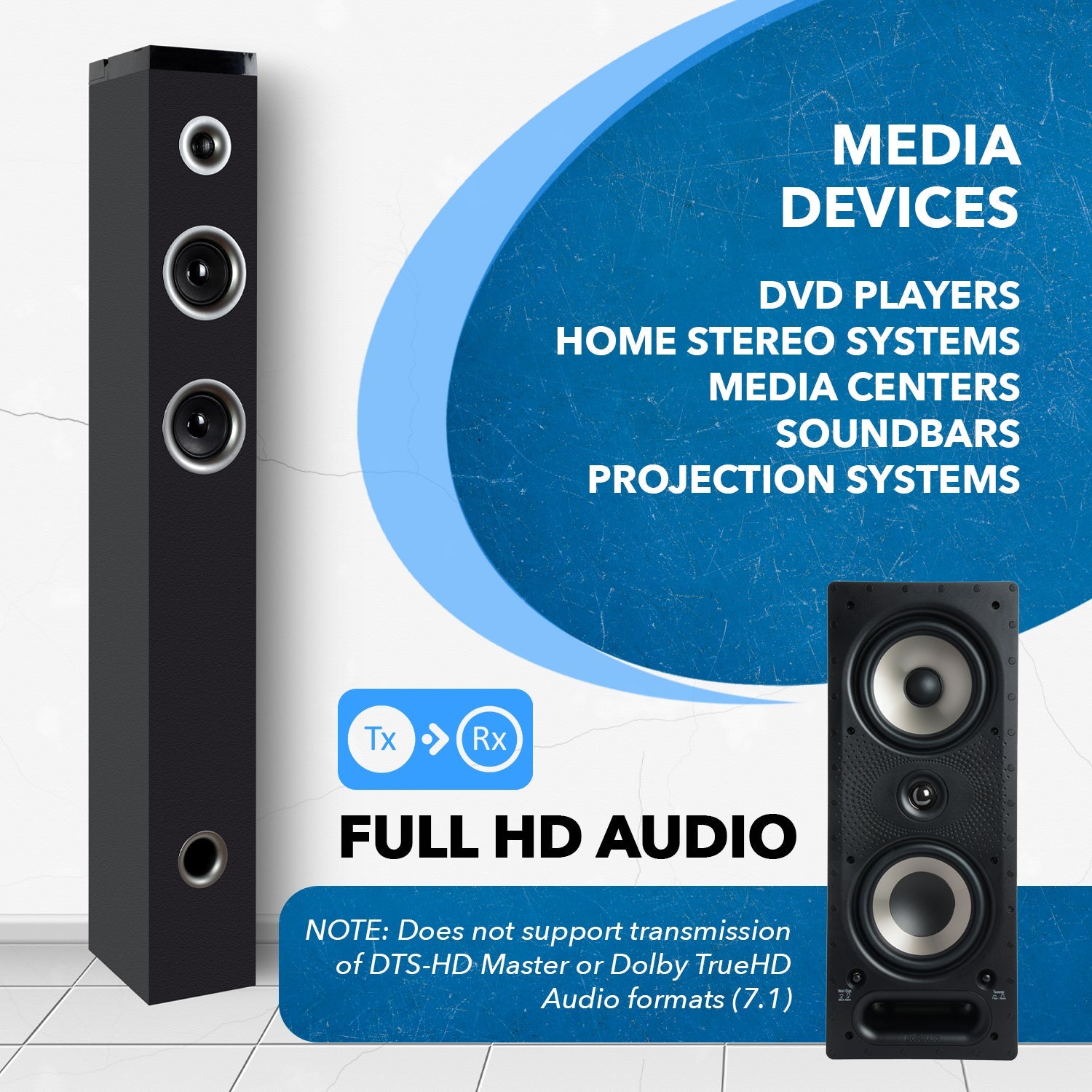 S/PDIF & L/R Audio Extender - 1000ft (cat6)-DA-EX1000-K