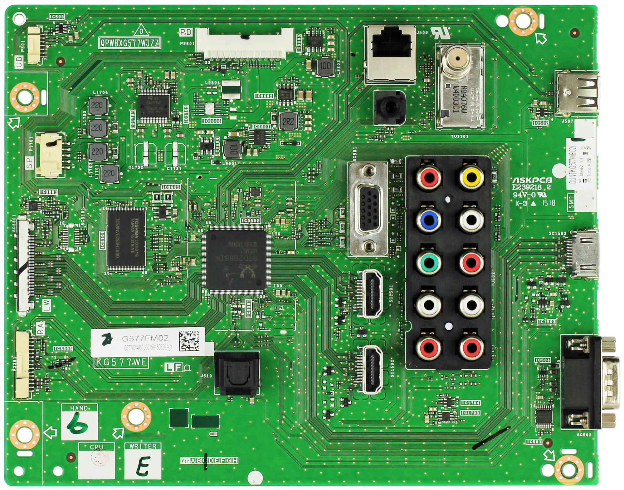 Sharp DKEYMG577FM02 Main Board for LC-60EQ30U / LC-70EQ30U