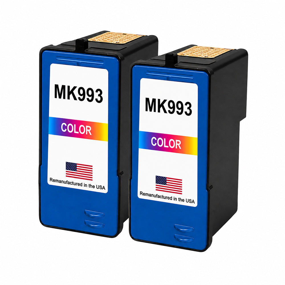 U.S. Remanufactured for Dell Series 9 MK993 Color Ink Cartridges Twin Pack