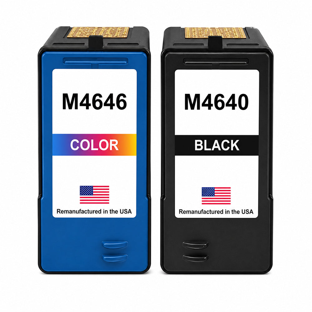 U.S. Remanufactured for Dell Series 5 M4640 Black / M4646 Color Ink Cartridges Combo Pack