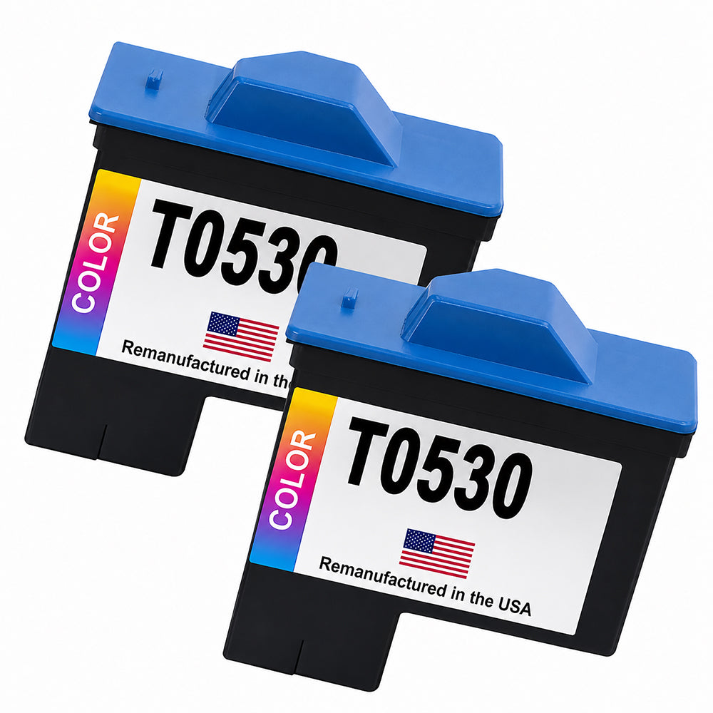 U.S. Remanufactured for Dell Series 1 T0530 Color Ink Cartridges Twin Pack