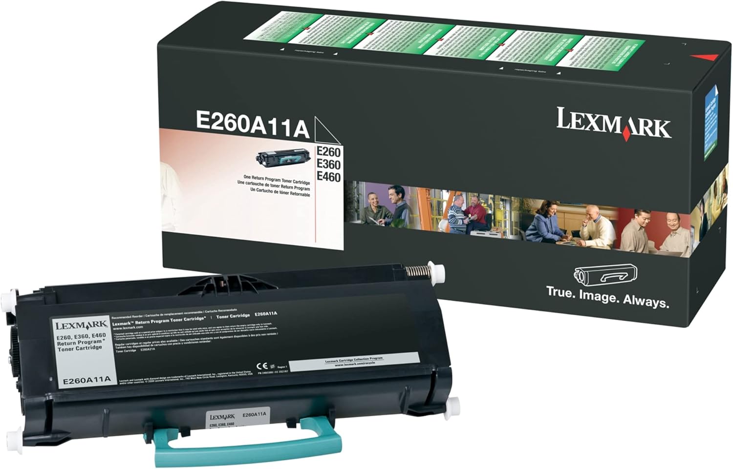 New, Pre-Owned - Lexmark E260 Standard Yield Black Toner Cartridge,E260A11A